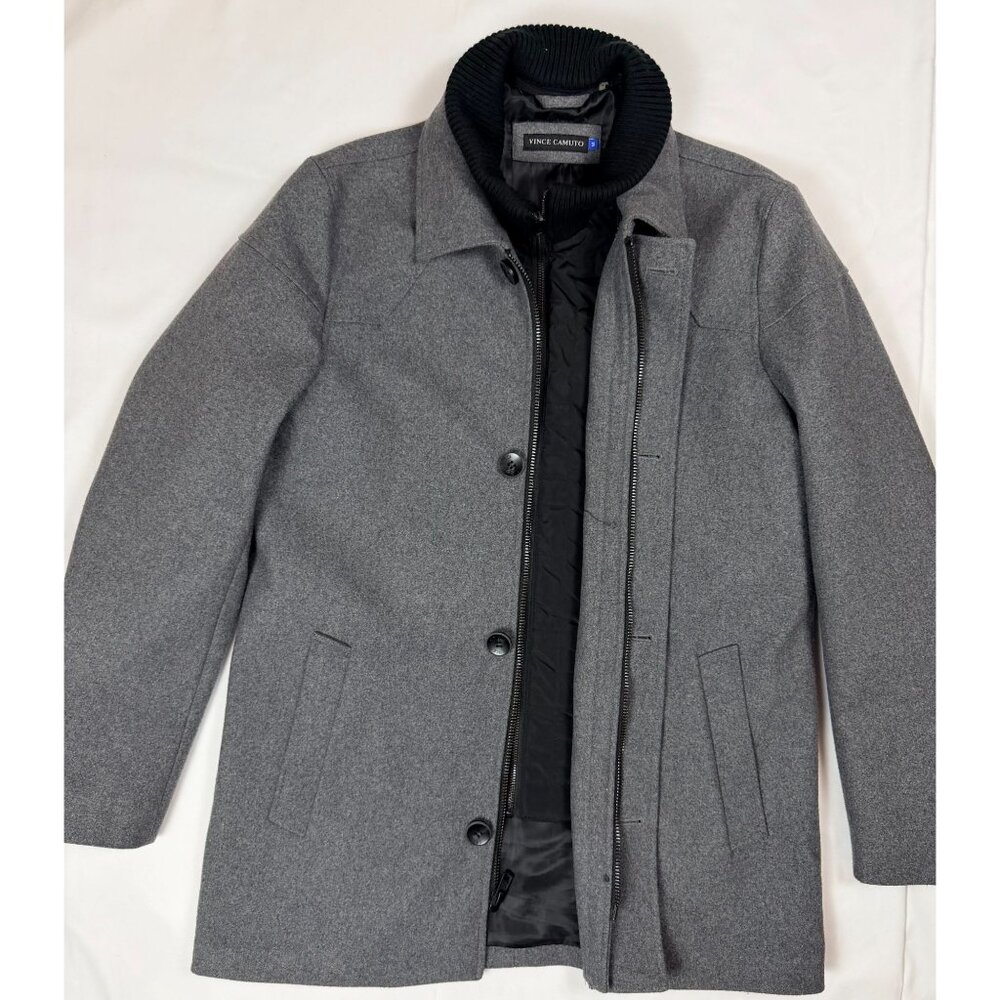 Executive Power | Vince Camuto Melton Car Coat | Old Money Menswear | Medium - Picture 3 of 15